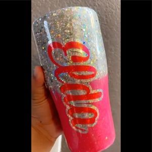 30oz tumbler Dallas cowboys with name ELDA